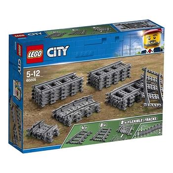 Aanbiedingen 60205 Treinrails - Lego - Geldig van 17/10/2020 tot 06/12/2020 bij ToyChamp