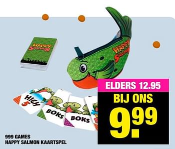 Aanbiedingen 999 games happy salmon kaartspel - 999games - Geldig van 02/11/2020 tot 15/11/2020 bij Big Bazar