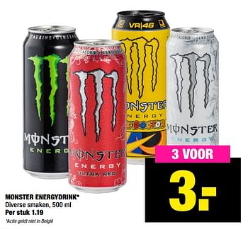Aanbiedingen Monster energydrink - Monster - Geldig van 02/11/2020 tot 15/11/2020 bij Big Bazar
