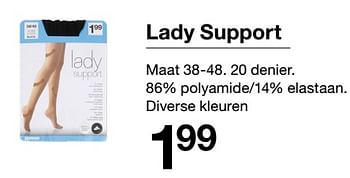 Aanbiedingen Lady support - Huismerk - Zeeman  - Geldig van 07/11/2020 tot 13/11/2020 bij Zeeman