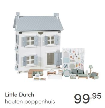 Aanbiedingen Little dutch houten poppenhuis - Little Dutch - Geldig van 08/11/2020 tot 14/11/2020 bij Baby & Tiener Megastore