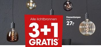 Aanbiedingen Filamentlampen - Huismerk - Kwantum - Geldig van 09/11/2020 tot 22/11/2020 bij Kwantum