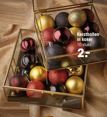 Aanbiedingen Kerstballen in koker - Huismerk - Kwantum - Geldig van 09/11/2020 tot 31/12/2020 bij Kwantum