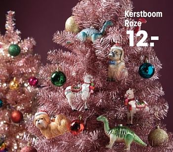 Aanbiedingen Kerstboom roze - Huismerk - Kwantum - Geldig van 09/11/2020 tot 31/12/2020 bij Kwantum
