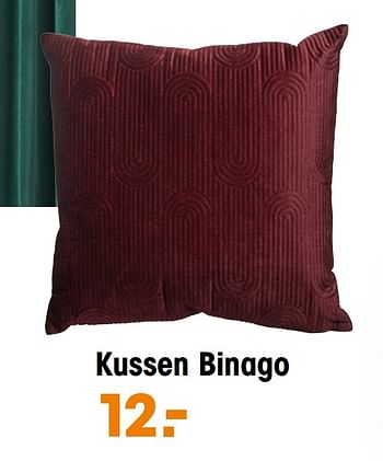 Aanbiedingen Kussen binago - Huismerk - Kwantum - Geldig van 09/11/2020 tot 31/12/2020 bij Kwantum