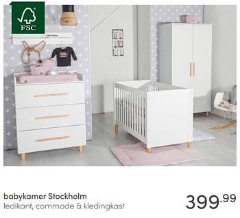 Aanbiedingen Babykamer stockholm - Huismerk - Baby &amp; Tiener Megastore - Geldig van 08/11/2020 tot 14/11/2020 bij Baby & Tiener Megastore