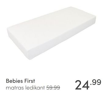 Aanbiedingen Bebies first matras ledikant - bebiesfirst - Geldig van 08/11/2020 tot 14/11/2020 bij Baby & Tiener Megastore