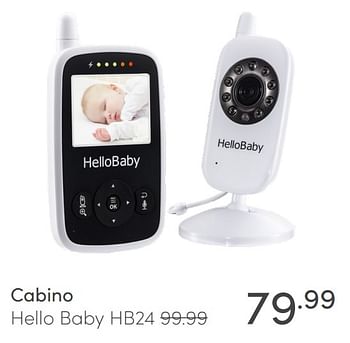 Aanbiedingen Cabino hello baby hb24 - Cabino - Geldig van 08/11/2020 tot 14/11/2020 bij Baby & Tiener Megastore
