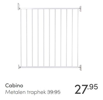 Aanbiedingen Cabino metalen traphek - Cabino - Geldig van 08/11/2020 tot 14/11/2020 bij Baby & Tiener Megastore