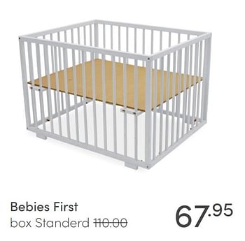 Aanbiedingen Bebies first box standerd - bebiesfirst - Geldig van 08/11/2020 tot 14/11/2020 bij Baby & Tiener Megastore