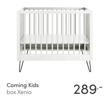 Aanbiedingen Coming kids box xenia - Coming Kids - Geldig van 08/11/2020 tot 14/11/2020 bij Baby & Tiener Megastore