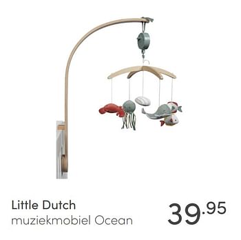 Aanbiedingen Little dutch muziekmobiel ocean - Little Dutch - Geldig van 08/11/2020 tot 14/11/2020 bij Baby & Tiener Megastore