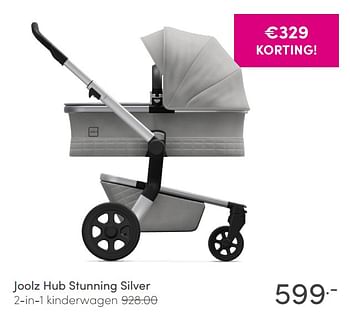 Aanbiedingen Joolz hub stunning silver 2-in-1 kinderwagen - Joolz - Geldig van 08/11/2020 tot 14/11/2020 bij Baby & Tiener Megastore
