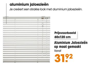 Aanbiedingen Aluminium jaloezieën op maat gemaakt - Huismerk - Kwantum - Geldig van 10/11/2020 tot 01/03/2021 bij Kwantum