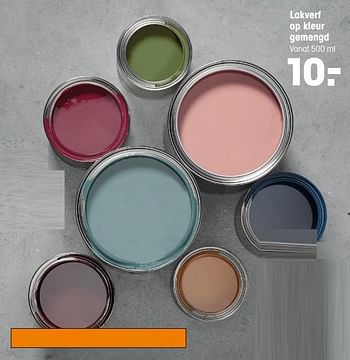 Aanbiedingen Lakverf op kleur gemengd - Huismerk - Kwantum - Geldig van 10/11/2020 tot 01/03/2021 bij Kwantum