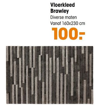 Aanbiedingen Vloerkleed brawley - Huismerk - Kwantum - Geldig van 10/11/2020 tot 01/03/2021 bij Kwantum