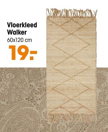 Aanbiedingen Vloerkleed walker - Huismerk - Kwantum - Geldig van 10/11/2020 tot 01/03/2021 bij Kwantum