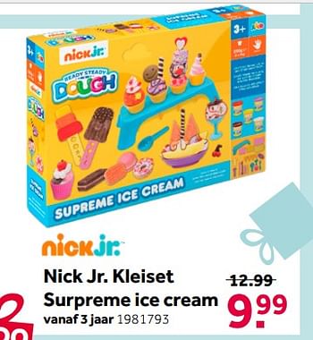 Aanbiedingen Nick jr. kleiset surpreme ice cream - Niok Jr. - Geldig van 26/09/2020 tot 06/12/2020 bij Intertoys