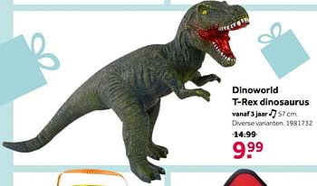 Aanbiedingen Dinoworld t-rex dinosaurus - Dino World - Geldig van 26/09/2020 tot 06/12/2020 bij Intertoys