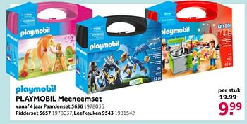 Aanbiedingen Playmobil meeneemset paardenset 5656 - Playmobil - Geldig van 26/09/2020 tot 06/12/2020 bij Intertoys