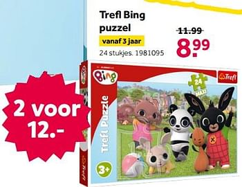 Aanbiedingen Trefl bing puzzel - Bing - Geldig van 26/09/2020 tot 06/12/2020 bij Intertoys