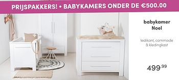 Aanbiedingen Babykamer noel - Huismerk - Baby &amp; Tiener Megastore - Geldig van 15/11/2020 tot 21/11/2020 bij Baby & Tiener Megastore