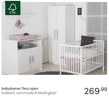 Aanbiedingen Babykamer tess open - Huismerk - Baby &amp; Tiener Megastore - Geldig van 15/11/2020 tot 21/11/2020 bij Baby & Tiener Megastore