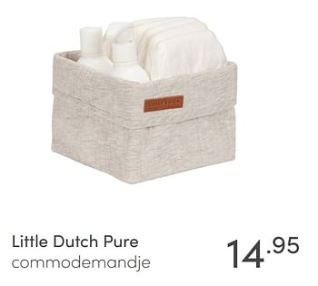 Aanbiedingen Little dutch pure commodemandje - Little Dutch - Geldig van 15/11/2020 tot 21/11/2020 bij Baby & Tiener Megastore