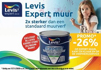 Aanbiedingen Levis expert muur -26% - Geldig van 17/11/2020 tot 25/12/2020 bij Zelfbouwmarkt