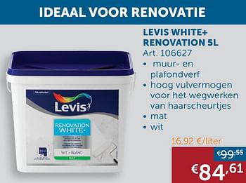 Aanbiedingen Levis white+ renovation - Levis - Geldig van 17/11/2020 tot 25/12/2020 bij Zelfbouwmarkt