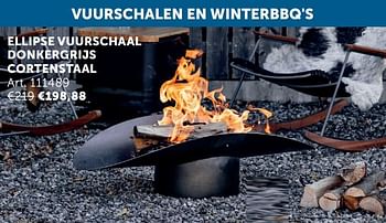 Aanbiedingen Ellipse vuurschaal donkergrijs cortenstaal - Geldig van 17/11/2020 tot 25/12/2020 bij Zelfbouwmarkt