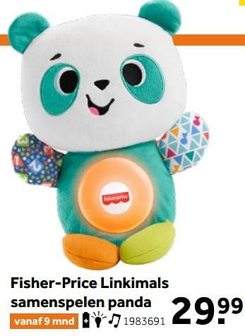 Aanbiedingen Fisher-price linkimals samenspelen panda - Fisher-Price - Geldig van 26/09/2020 tot 06/12/2020 bij Intertoys