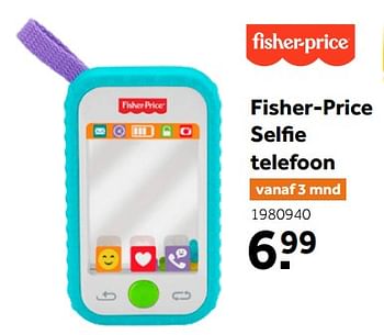 Aanbiedingen Fisher-price selfie telefoon - Fisher-Price - Geldig van 26/09/2020 tot 06/12/2020 bij Intertoys
