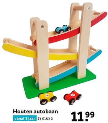 Aanbiedingen Houten autobaan - Woodlets - Geldig van 26/09/2020 tot 06/12/2020 bij Intertoys