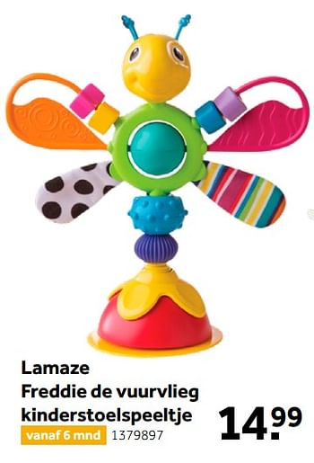 Aanbiedingen Lamaze freddie de vuurvlieg kinderstoelspeeltje - Lamaze - Geldig van 26/09/2020 tot 06/12/2020 bij Intertoys
