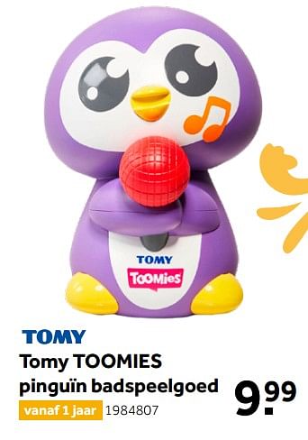 Aanbiedingen Tomy toomies pinguïn badspeelgoed - Tomy - Geldig van 26/09/2020 tot 06/12/2020 bij Intertoys