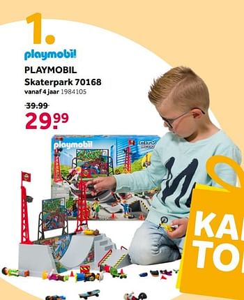 Aanbiedingen Playmobil skaterpark 70168 - Playmobil - Geldig van 26/09/2020 tot 06/12/2020 bij Intertoys