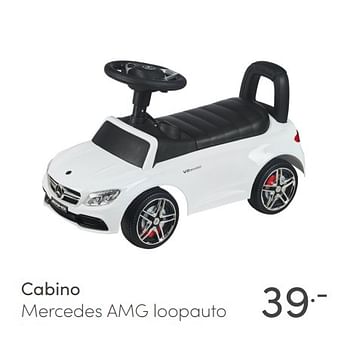 Aanbiedingen Cabino mercedes amg loopauto - Cabino - Geldig van 15/11/2020 tot 21/11/2020 bij Baby & Tiener Megastore