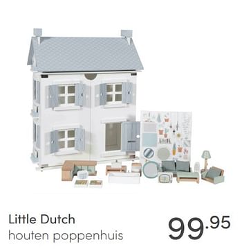 Aanbiedingen Little dutch houten poppenhuis - Little Dutch - Geldig van 15/11/2020 tot 21/11/2020 bij Baby & Tiener Megastore