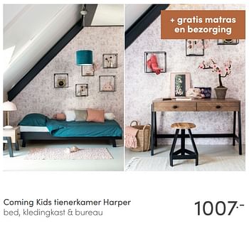 Aanbiedingen Coming kids tienerkamer harper - Coming Kids - Geldig van 15/11/2020 tot 05/12/2020 bij Baby & Tiener Megastore