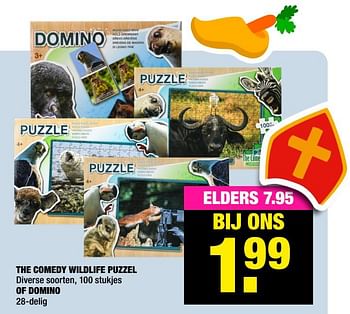 Aanbiedingen The comedy wildlife puzzel of domino - Huismerk - Big Bazar - Geldig van 16/11/2020 tot 29/11/2020 bij Big Bazar
