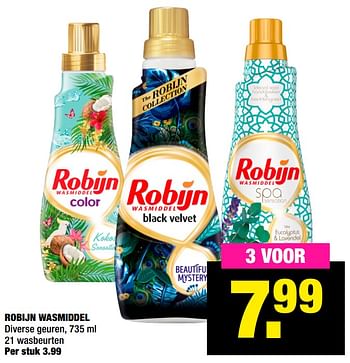 Aanbiedingen Robijn wasmiddel - Robijn - Geldig van 16/11/2020 tot 29/11/2020 bij Big Bazar