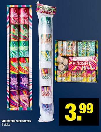 Aanbiedingen Vuurwerk sierpotten - Huismerk - Big Bazar - Geldig van 16/11/2020 tot 29/11/2020 bij Big Bazar