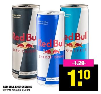 Aanbiedingen Red bull energydrink - Red Bull - Geldig van 16/11/2020 tot 29/11/2020 bij Big Bazar