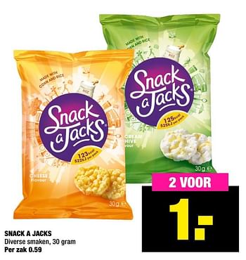 Aanbiedingen Snack a jacks - Snack a Jacks - Geldig van 16/11/2020 tot 29/11/2020 bij Big Bazar