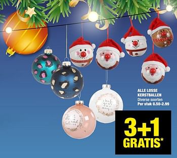 Aanbiedingen Alle losse kerstballen - Huismerk - Big Bazar - Geldig van 16/11/2020 tot 29/11/2020 bij Big Bazar