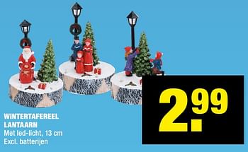 Aanbiedingen Wintertafereel lantaarn - Huismerk - Big Bazar - Geldig van 16/11/2020 tot 29/11/2020 bij Big Bazar