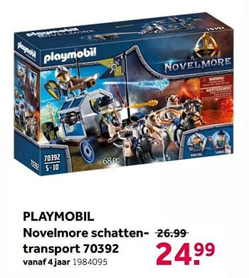 Aanbiedingen Playmobil novelmore schattentransport 70392 - Playmobil - Geldig van 26/09/2020 tot 06/12/2020 bij Intertoys