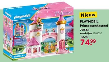 Aanbiedingen Playmobil prinsessenkasteel 70448 - Playmobil - Geldig van 26/09/2020 tot 06/12/2020 bij Intertoys