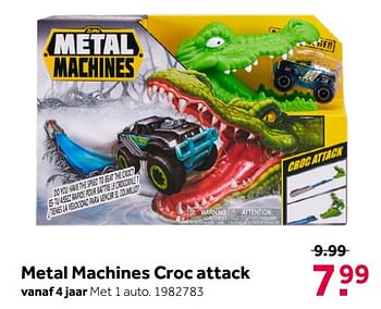 Aanbiedingen Metal machines croc attack - Zuru - Geldig van 26/09/2020 tot 06/12/2020 bij Intertoys